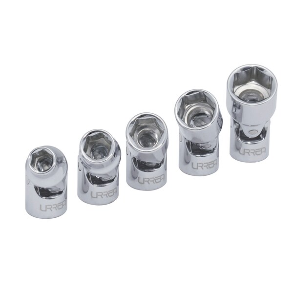 1/4"drive, 6 point flex socket set, SAE, 5 pieces